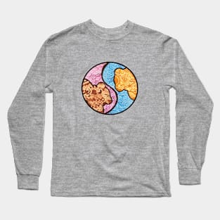 Yin and Yang Bears By Dean Long Sleeve T-Shirt